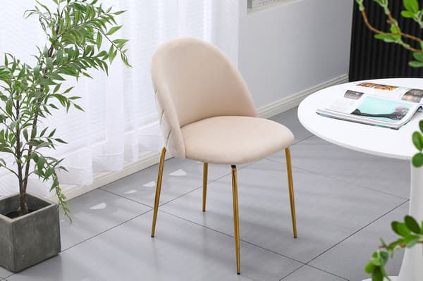 Fargo Gold Velvet Beige -samettinen tuoli