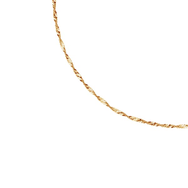 Guld armbånd/ankelkæde - 585 - 25cm - BZN6452