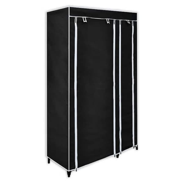 vidaXL foldbar garderobe 110x45x175 cm sort