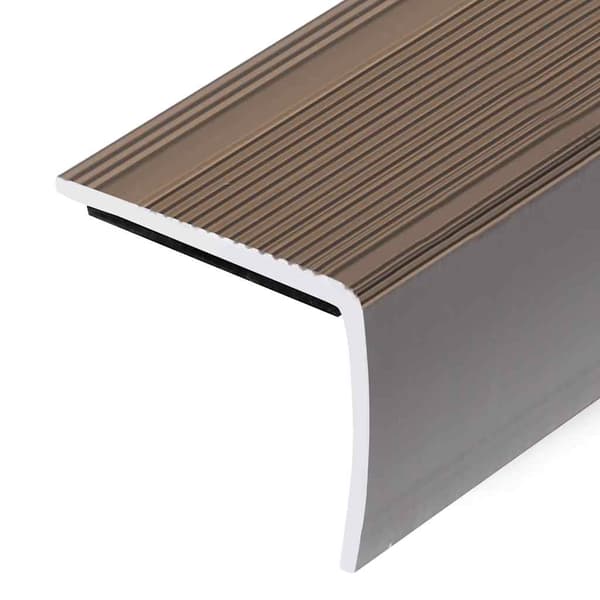vidaXL L-formade trappnosar 15 st aluminium 90 cm