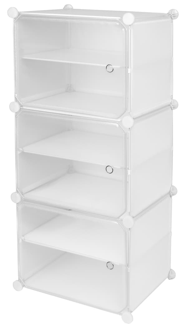 Pola modulär garderob skoskåp vit