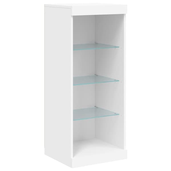 vidaXL LED-skåp vit 41x37x100 cm