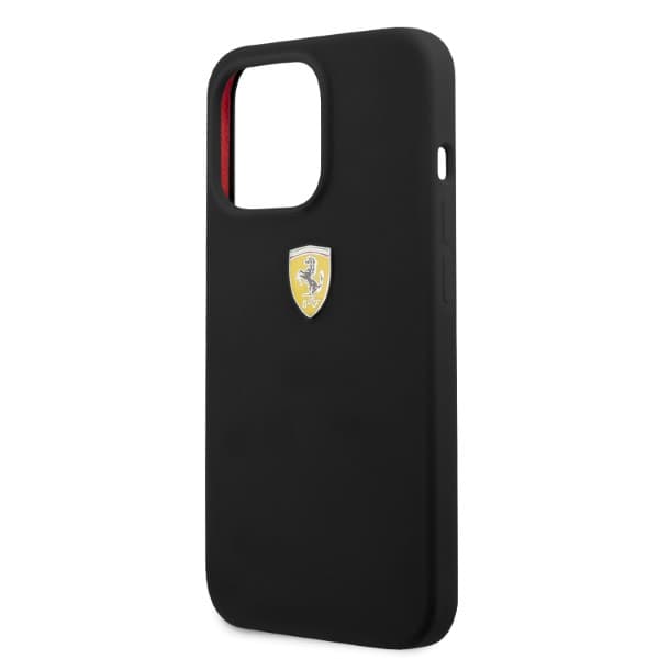 Ferrari Silikone MagSafe-etui til iPhone 13 Pro, Sort