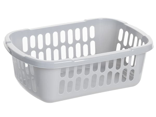STOR PLASTKORG 34X24CM GRÅ -JAG
