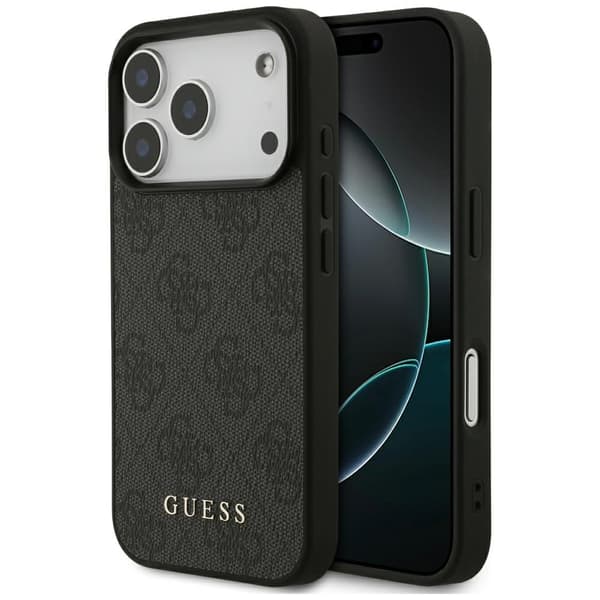 Guess 4G Classic cover til iPhone 17 Pro – sort