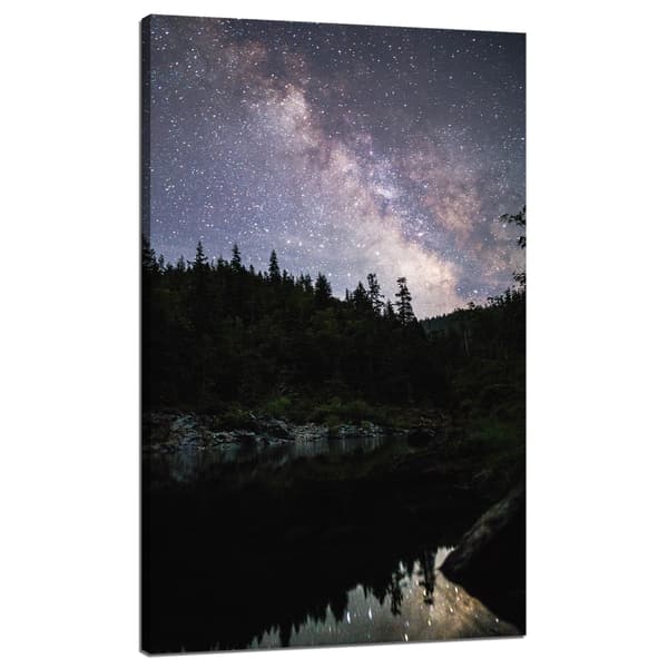 Lærredstryk Rummet Stjernehimmel 60x100