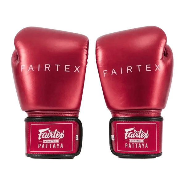 Fairtex Metallic Boxningshandskar Röda 10OZ