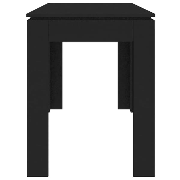 vidaXL spisebord sort 120x60x76 cm spånplade