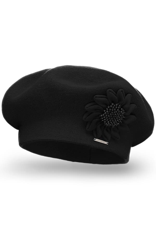 Vivisence 7048 sort uni-hovedbeklædning med baret