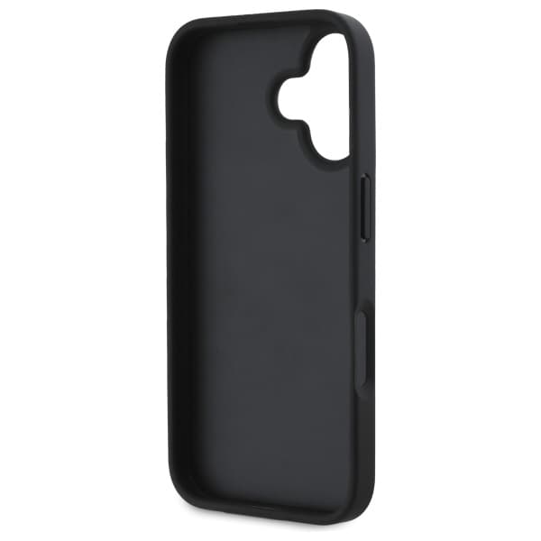 DKNY Texture Pattern Tonal Stripe -suojakuori iPhone 16:lle, musta