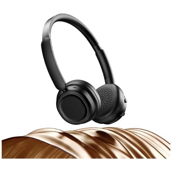 USAMS SR01 Bluetooth 5.3 ANC -kuulokkeet, mustat