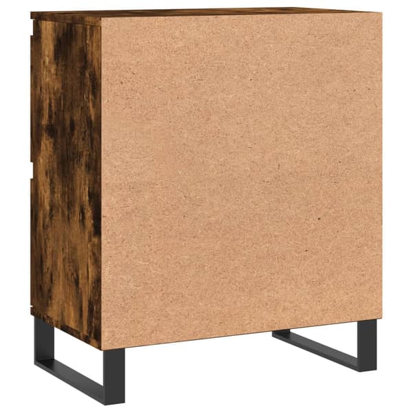 vidaXL kommode, røget eg, 60x35x70 cm, træbaseret materiale