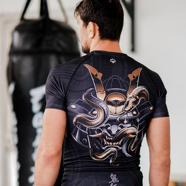 Ground Game Rashguard Herre kort ærme ONI Samurai M