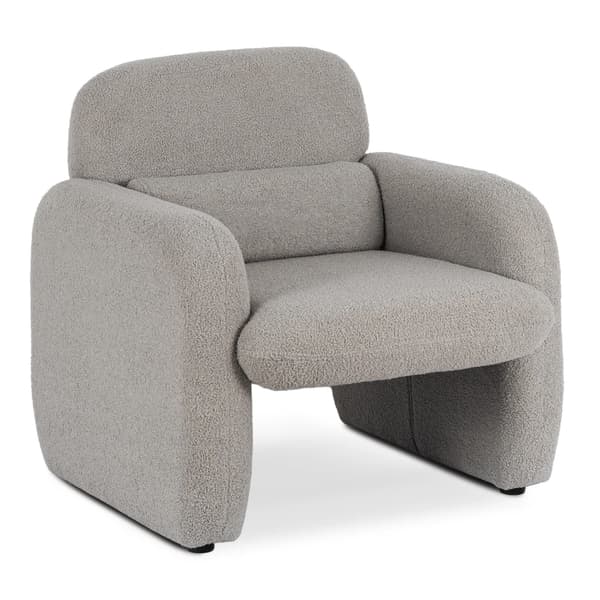TOGO Grå Boucle Moderne Lounge Lænestol