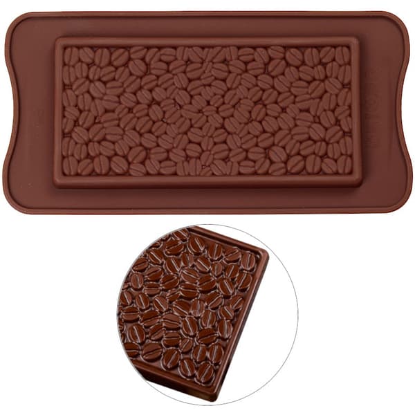 Silikone chokoladeform, Kaffebønner