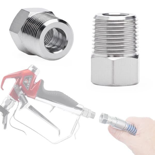 Kort reduktion 3/8" MZ til 1/4" MW