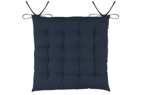 DUO stolskudde 38x38 marinblå
