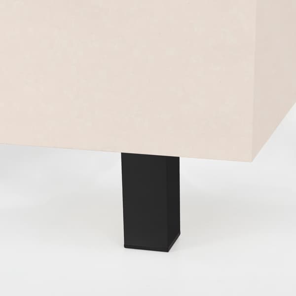 SORT BEN, MØBELBEN DAKP 100 mm aluminium