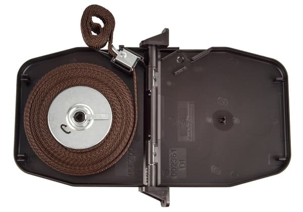 Brun vippebåndsrulle med 5m tape