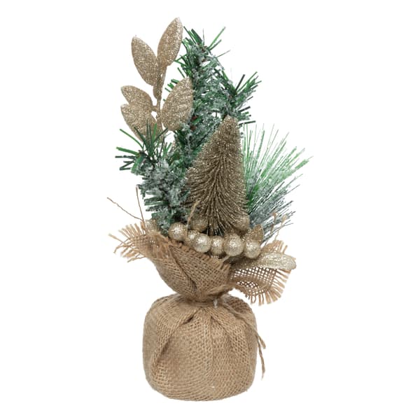 Julgran 24cm guld
