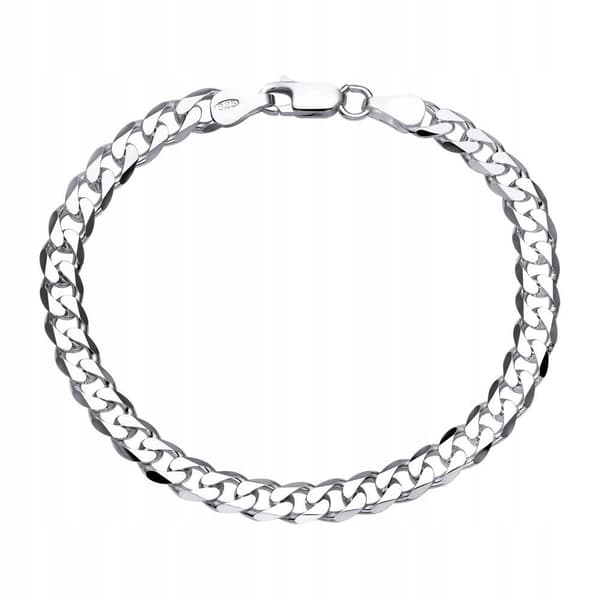 Herrarmband i silver 925 SILVER Armor 5mm Diamantpläterad FULL