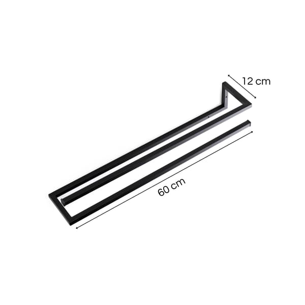 Väggställ för 2 handdukar 60 cm