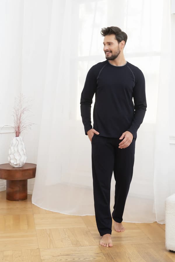 Niko herrpyjamas långärmad, långbyxor XL