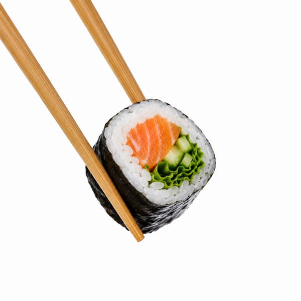 Sushi-spisepinde af forkullede bambus 4,5 mm x 21 cm - 100 stk.