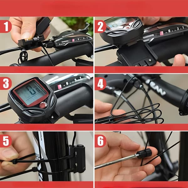 Kablet cykelcomputer speedometer 15 funktioner