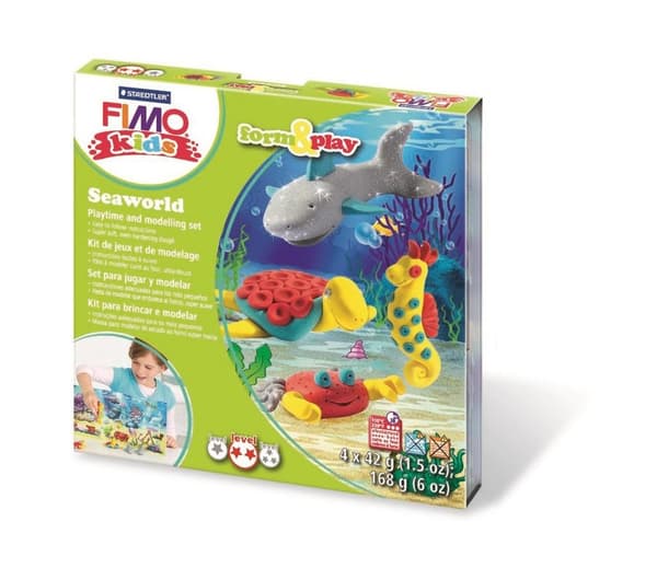 Fimo Kids Form&Play sæt 4 x 42g Ocean