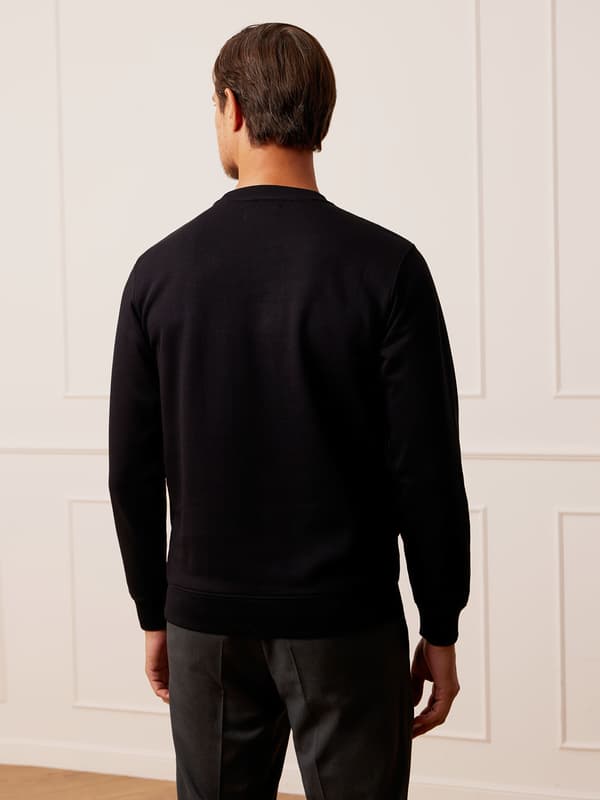 SORT MÆLKESWEATSHIRT M