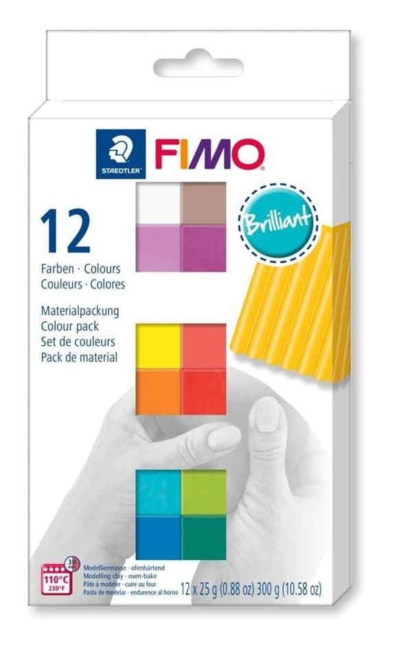 Fimo Soft 12x25g Perusvärit