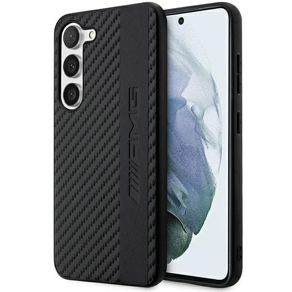 AMG AMHCS23SBLSCA S23 S911 sort/sort hårdt kabinet Carbon Stripe&Embossed