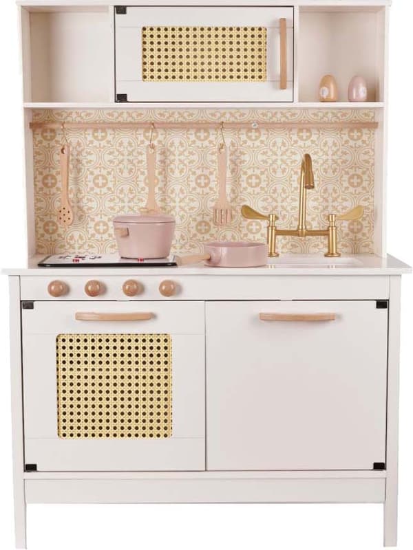 Lulilo BOHO Børnekøkken Træ MDF med Retro Tilbehør 100 cm KX6284