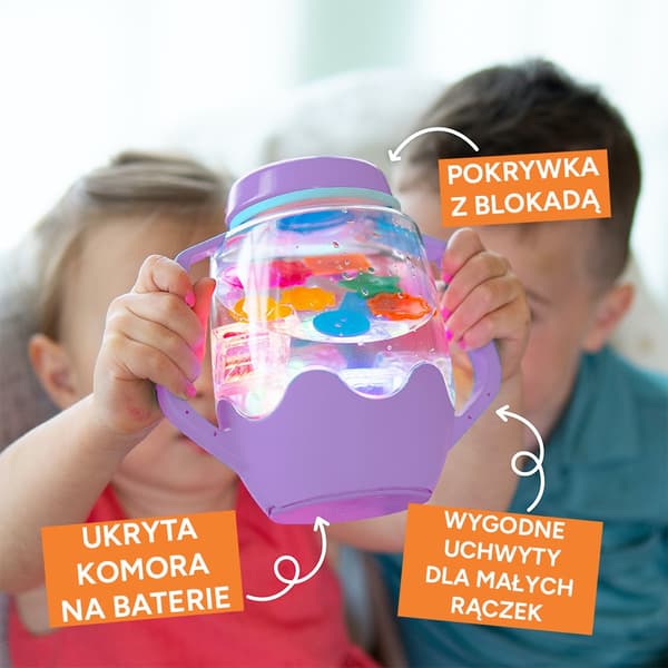 Glo Pals Vandfyldt Sensorisk Krukke, Blå