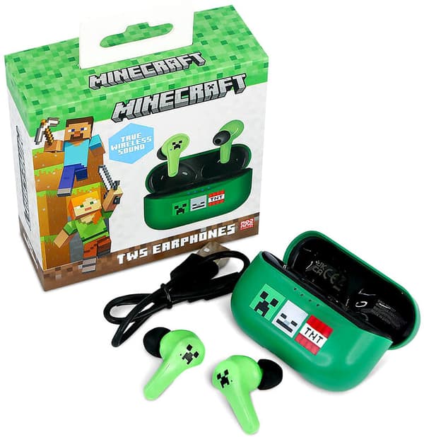OTL Technologies Minecraft TWS Gröna Hörlurar
