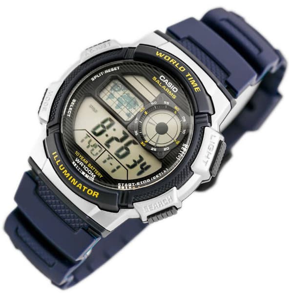 Herrklocka CASIO AE-1000W 2AV (zd073e) - Världstid + med låda
