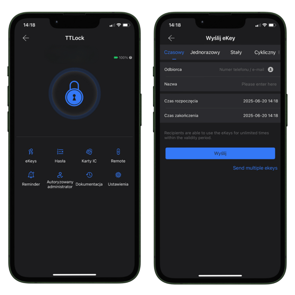 DB2 TTLock trådløs videodørklokke