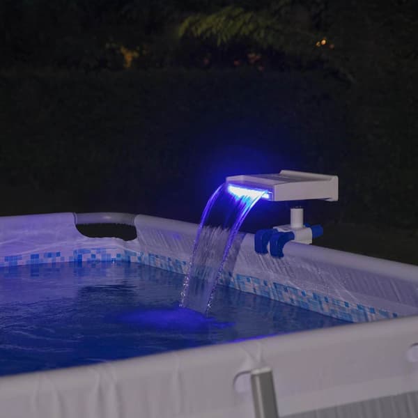 Bestway Flowclear lugnande poolvattenfall med LED-belysning