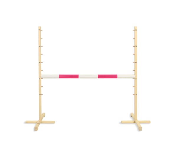 Hopphinder för hobbyhäst 120 cm, rosa balk