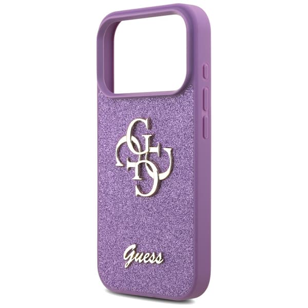 Guess Fixed Glitter Big 4G-skal till iPhone 17 Pro lila