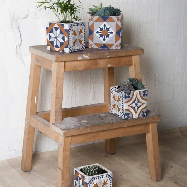 Beton urtepotte Azulejos 11cm