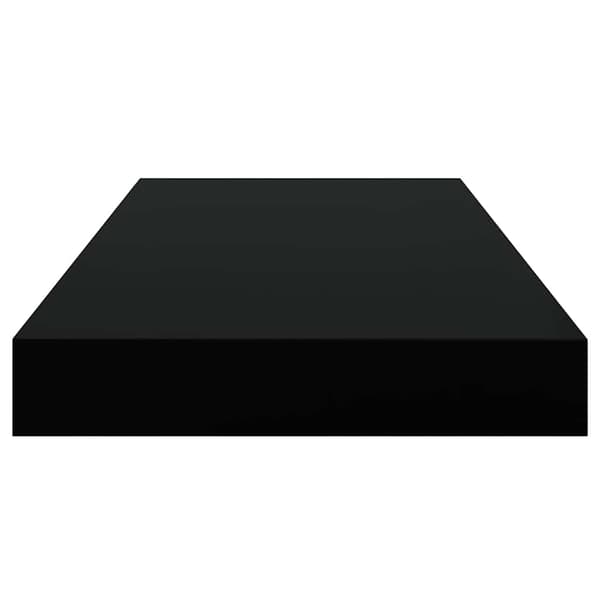 vidaXL væghylder, 2 stk., sorte, 50x23x3,8 cm, MDF
