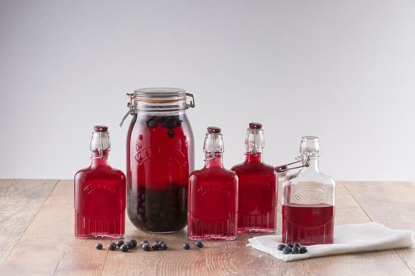 Karaff 0,2 l. Flaska med klipplock / Kilner