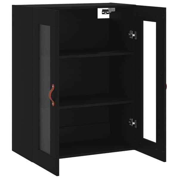 vidaXL Seinäkaappi musta 69,5x34x90 cm