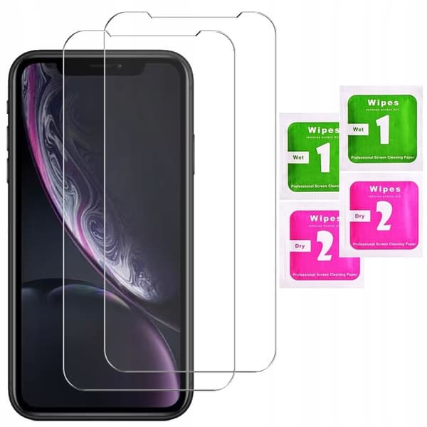 2xgmStyle härdat glas för Apple iPhone XR 2 st.