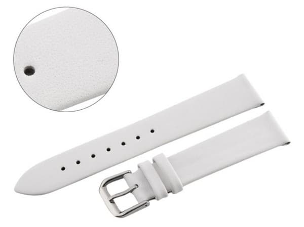 PACIFIC STRAP 18 MM W86 GLAT hvid rem, limet