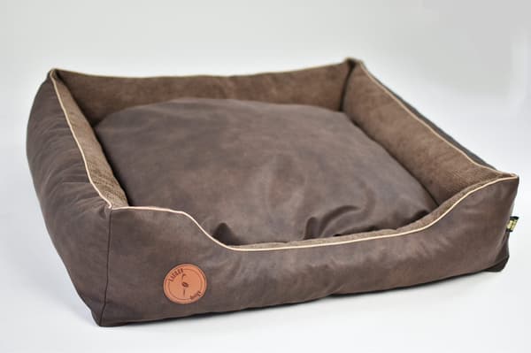 CEZAR soffa brun + brun struktur M - 80cm x 70cm