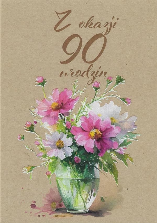 90-års fødselsdagshilsenkort