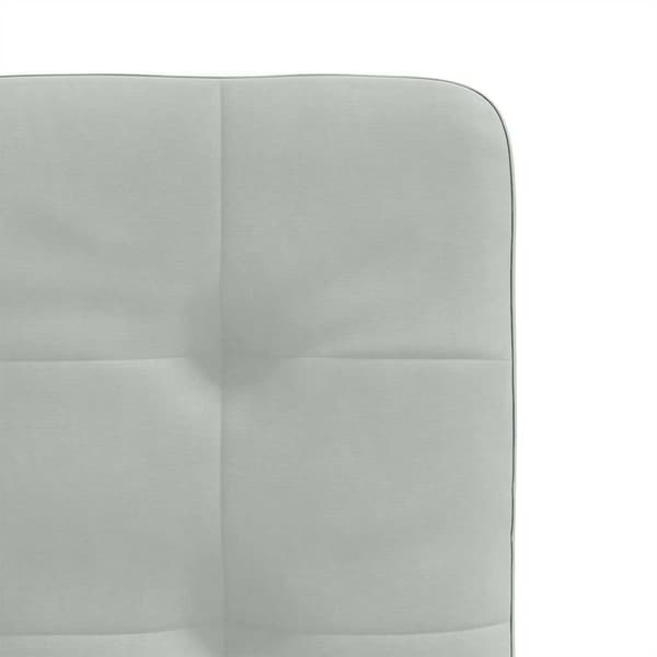 vidaXL Ruokatuolit, 2 kpl, vaaleanharmaa, sametti